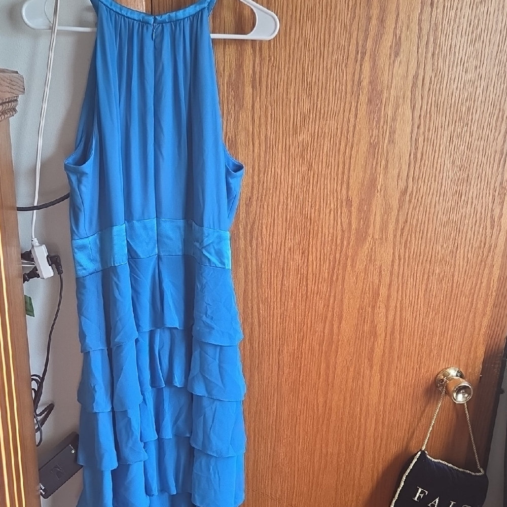 Evan Picone Blue Midi Dress - Picture 2 of 3